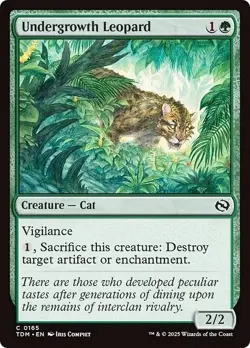 UNDERGROWTH LEOPARD mtg NM-M Tarkir Dragonstorm Common - Image 1