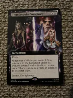Thunderbolts Conspiracy Extended Art Marvel Super Heroes Mtg Nm 0410 - Image 1