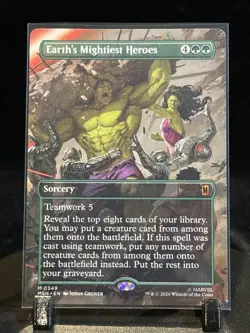 MTG Earth's Mightiest Heroes (Borderless) Marvel Super Heroes Regular 0349 - Image 1