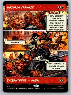 Maximum Carnage (Borderless) 225 Marvel's Spider-Man Magic: The Gathering NM - Image 1