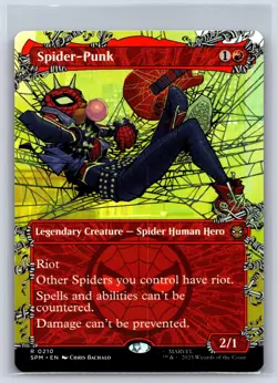 Spider-Punk (0210) (Borderless) 210 Marvel's Spider-Man Magic: The Gathering NM - Image 1