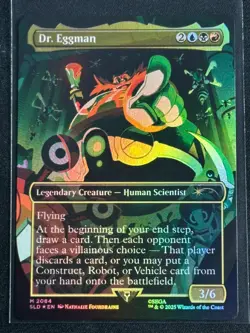 Magic the Gathering MTG Sonic Secret Lair Dr. Eggman Rainbow Foil SP 2 - Image 1