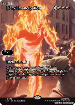 Fiery Emancipation (Borderless) EN [MAR - 70] - NM [Foil] TCG MTG - Image 1