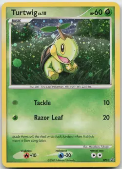 Turtwig DP01 Holo Promo Diamond and Pearl Promos Pokemon TCG LP - Image 1