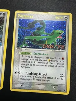 Pokemon Rayquaza 22/107 & Vigoroth 50/107 EX Deoxys Stamped Reverse Holo Lot- MP - Image 3