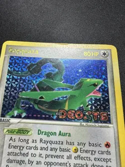 Pokemon Rayquaza 22/107 & Vigoroth 50/107 EX Deoxys Stamped Reverse Holo Lot- MP - Image 4