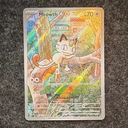 Pokemon 2025 Meowth 106/094 Me02: Phantasmal Flames IR Holo ENG NM - Image 1