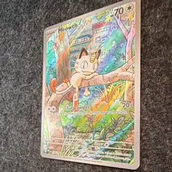 Pokemon 2025 Meowth 106/094 Me02: Phantasmal Flames IR Holo ENG NM - Image 4