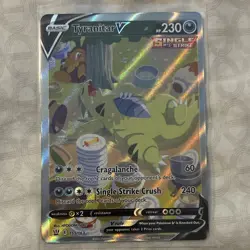 Tyranitar V Alternate Full Art Single Strike Holo Ultra Rare 155/163 2021 - Image 1