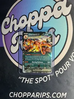 Pokemon Paldean Fates Charizard EX Double Rare Holo #054/091 - Image 1