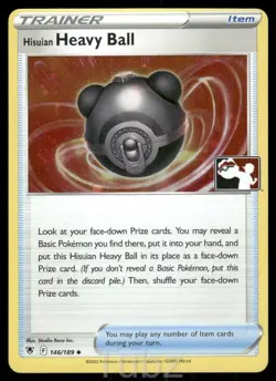Hisuian Heavy Ball 146/189 Uncommon Prize Pack Series Cards Pokemon Holo NM - Image 1
