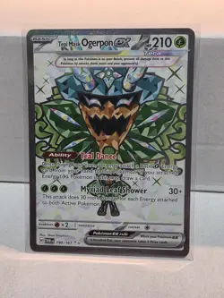 The Pokemon Company Pokemon TCG Teal Mask Ogerpon ex 190/167 Sv06 Holo UR 210 HP - Image 1