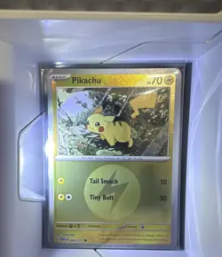 Pikachu (Energy Symbol Pattern) 055/217 Common ME: Ascended Heroes Pokemon NM - Image 1