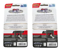 POKEMON TCG STELLAR CROWN CHECKLANE BLISTER PACK ART SET X2 *FACTORY SEALED* - Image 2