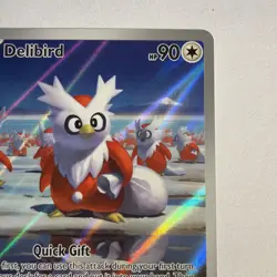 Delibird 152/132 Illustration Rare, Mega Evolution, Full Art Holo, Pokemon TCG - Image 3