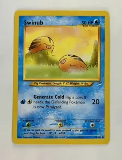Swinub 2002 Pokemon Neo Destiny Unlimited Common #84/105 * Near Mint - Image 1