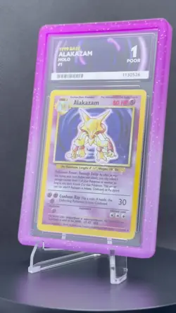 🧠🔥 Pokemon TCG – Alakazam 1/102 – Base Set (1999) – Holo Rare – ACE 1 + GG - Image 2