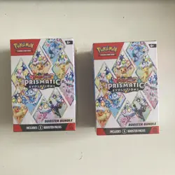 2 X Pokemon Prismatic Evolutions Booster Bundle Sealed New - Image 1