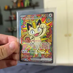 Meowth ex Full Art Holo Ultra Rare EX Paldea Evolved 121/088 170 HP English - Image 1