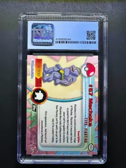topps Pokemon TV Animation Edition Series 1 Rainbow Foil #67 Machoke CGC 10 - Image 2