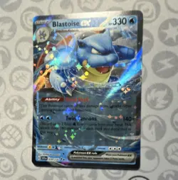 Pokemon TCG Blastoise ex 030/142 Scarlet & Violet 151 Double Rare Holo Full Art - Image 1