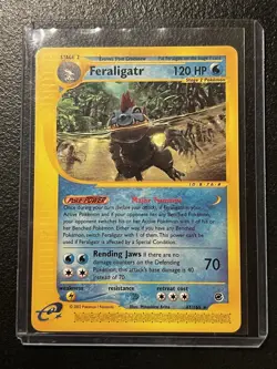 Pokemon TCG Feraligatr 47/165 Expedition Non-Holo Rare 2002 VTG NM-LP - Image 1