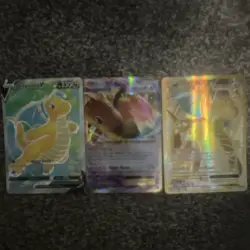 Pokemon TCG Pokemon GO Dragonite V & VSTAR Full Art Holo Lot (3) - Image 1