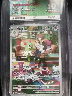 Pokemon TCG - Kirlia 212/198 Illustration Rare - Scarlet & Violet - ACE 10 RARE - Image 3