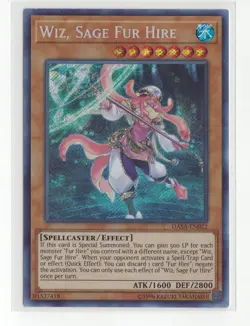 Yugioh Wiz Sage Fur Hire Secret Rare DASA-EN022 Near Mint - Image 1