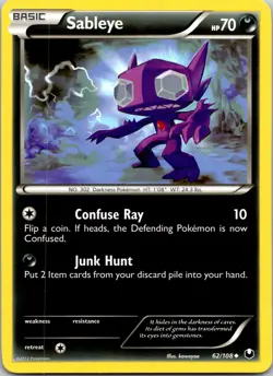 SABLEYE - 62/108 - DARK EXPLORERS - - LP - Image 1