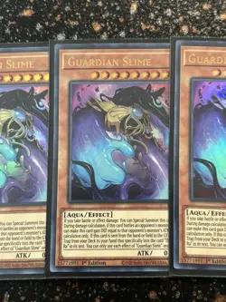 Yugioh 3x Guardian Slime LED7 1st Ed Ultra Rare NM/VLP - Image 3