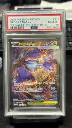 PSA 10 Mega Latias EX Special Illustration Rare 181/132 Mega Evolution Pokemon - Image 2