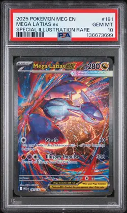 PSA 10 Mega Latias EX Special Illustration Rare 181/132 Mega Evolution Pokemon - Image 4
