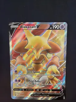 Alakazam V 172/185 Ultra Rare Vivid Voltage Pokemon Near Mint - Image 3