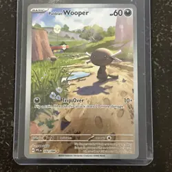 Pokemon Paldean Wooper 102/094 Illustration Rare Phantasmal Flames Holo English - Image 1