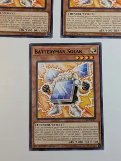 Yugioh TCG - 3x Batteryman Solar - FLOD-EN027 - NM 2x 1st + 1x Unlimited Common - Image 3