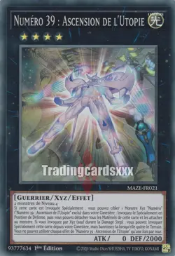 Yu-Gi-Oh! Numero 39 : Ascension de l'Utopie : SR MAZE-FR021 - Image 1