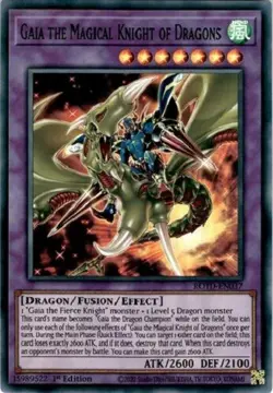 Gaia the Magical Knight of Dragons - ROTD-EN037 - Super Rare 1st Edition Yugioh - Image 1