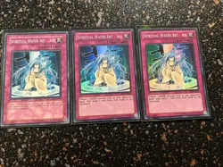 Yugioh 3x Spiritual Water Art - Aoi (2x AP02 And 1x CRV) - Image 1