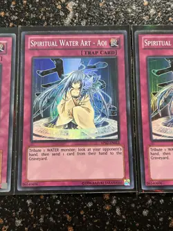 Yugioh 3x Spiritual Water Art - Aoi (2x AP02 And 1x CRV) - Image 3