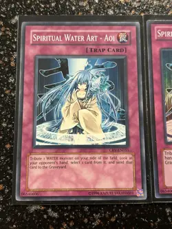 Yugioh 3x Spiritual Water Art - Aoi (2x AP02 And 1x CRV) - Image 4
