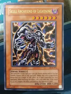 Schadel-Erzunterweltler der Blitze DCR-073 Ultra Rare Englisch VG Yugioh - Image 1