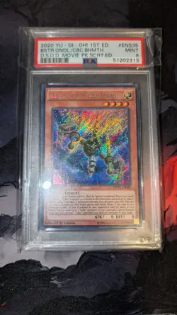PSA 9 - Yugioh Buster Gundil the Cubic Behemoth MVP1-ENS35 1st Ed Secret Rare - Image 1