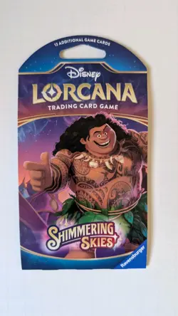 Disney Lorcana Booster Pack Trading Card Game Shimmering Skies - Image 1