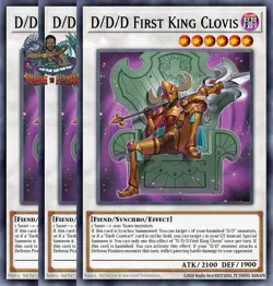 Yugioh! 3x D/D/D First King Clovis DOOD-EN037 Common 1st Ed NM - Image 1