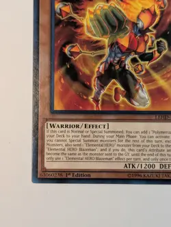 Yugioh TCG - 1x Elemental Hero Blazeman - LEHD-ENA16 - NM - 1st Edition - Common - Image 5