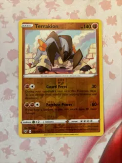 🚀092/185 Terrakion Rare Reverse Holo | Pokemon Trading Card Vivid Voltage MINT - Image 1