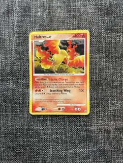Moltres LV.47 10/100 Majestic Dawn Holo Pokemon TCG Card MP Or HP - Image 1