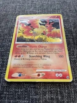 Moltres LV.47 10/100 Majestic Dawn Holo Pokemon TCG Card MP Or HP - Image 2