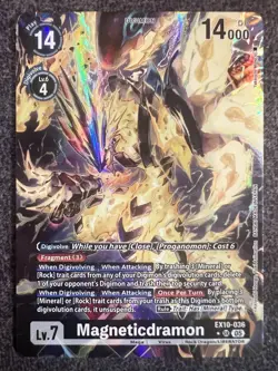 Digimon Card Game Magneticdramon EX10-036 SR Alternate Art Sinister Order NM - Image 1